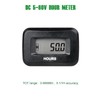 Yooreal Digital OEM Maintenance Hour Meter Gauge,Volt DC 5V-60V,Works on