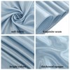 Lykoow 60 Pcs Dusty Blue Chair Sashes 78 inch Satin