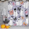 NYCCSM Halloween Bow Ghost Shower Curtain Hooks,71W x71H