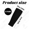 Kids Sock Sleeves,3 Pairs Football Sock Sleeves,Black Elastic Shin Pad