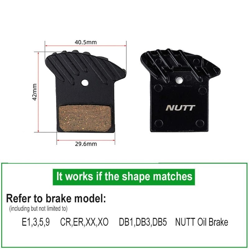 HSayoli Bicycle Hydraulic 4 Pairs Disc Brake Pad Semi Metal