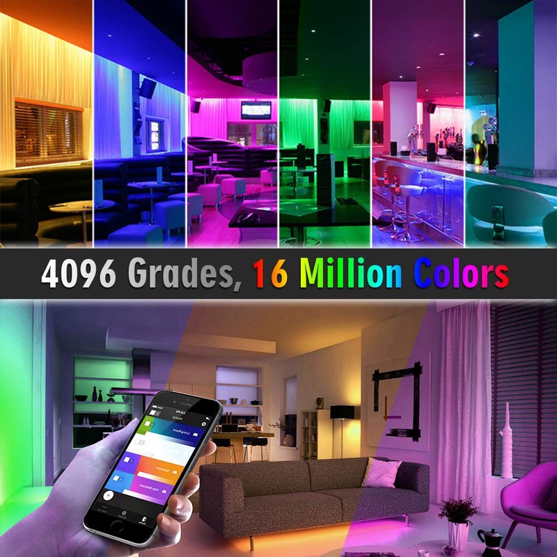 Brightest RGB+CCT Flexible led Strip Lights 270LEDs/Meter 5050 RGB +