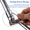 Chrome Shower Arm Extension - 13'' Adjustable Height & Range,