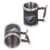 Stainless Steel Liner Mug Resin Decorative Hand Painted Beer Cup