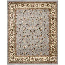 SAFAVIEH Lyndhurst Collection Area Rug - 8' x 10', Light Blue & Ivory, Traditional Oriental Design, Non-Shedding & Easy Care, Ideal for High Traffic Areas in Living Room, Bedroom (LNH312B)