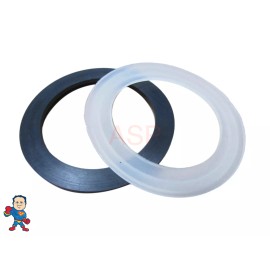 American Spa Parts Hot Tub Spa 2" Heater or Pump Union Gasket Combo (1) 2 1/2" Lip & (1) 2 5/8" Lip