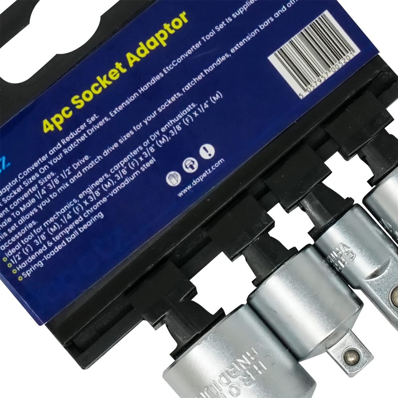 Dapetz ® 4pcs Socket Adaptor,Converter and Reducer Set for Impact