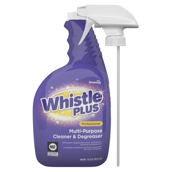 Diversey Whistle Plus Professional Multi-Purpose Cleaner And Degreaser, Citrus, 32 Oz