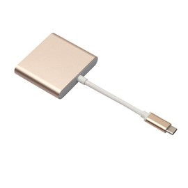 Lacaca USB Type C to HDMI with charging adapter Kayenne USB-C to HDMI hub 1080P or UHD 2160P (Gold)