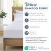Dreamaker Fully Fitted 100% Bamboo Terry Waterproof Mattress Protector, Rustle