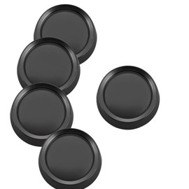 CAMGJORT 26115-E Round Fan Control Light Dimmer Switch Knob,1/4 inch Dia D Shaped Shaft,Black(5 PCS