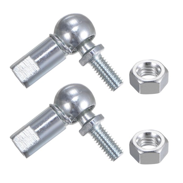 uxcell 2pcs CS10 M6 Angle Ball Joint M6x1.0 Right Screw
