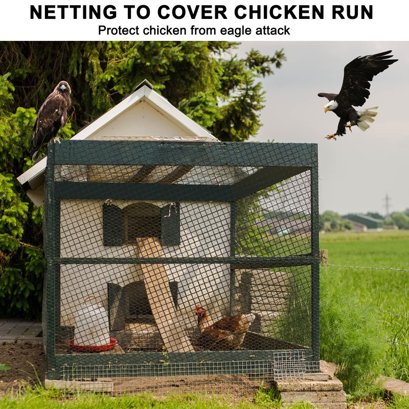 BSTPCOO Bird Net 25'x50' Bird Netting for Chicken Coop Roof,