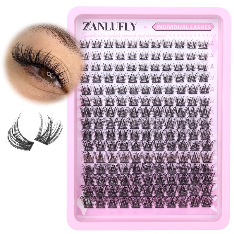 Lash Clusters Wispy Eyelash Clusters Natural C-Curly DIY Lash Extension