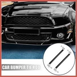 ACROPIX 2Pcs Car 150mm Universal Adjustable Front Bumper Lip Lever Support Rod Black Car Parts