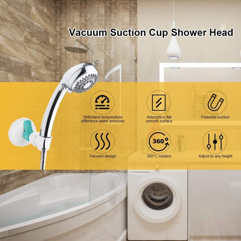 Adjustable Shower Head Holder, Wall Attachable Shower Head Holder, Shower