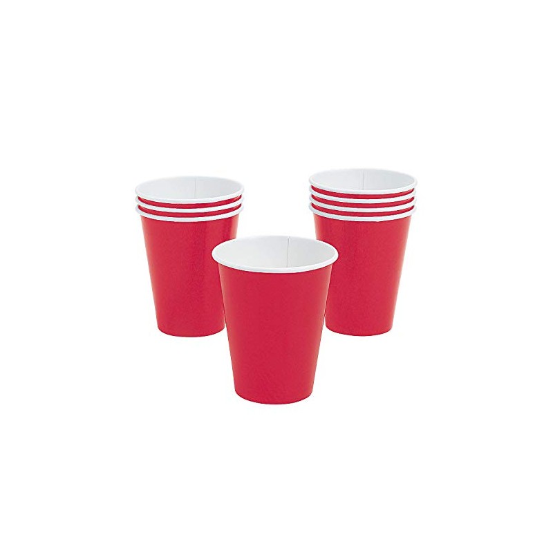 Fun Express - Real Red 9 Oz Paper Cups (24pc)