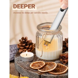 Stocking Stuffers for Women Electric Lighter - Gifts for Men Mom Birthday, Candle USB Rechargeable Upgraded Safety Lock Plasma Arc with LED Display Flameless Long for Grill