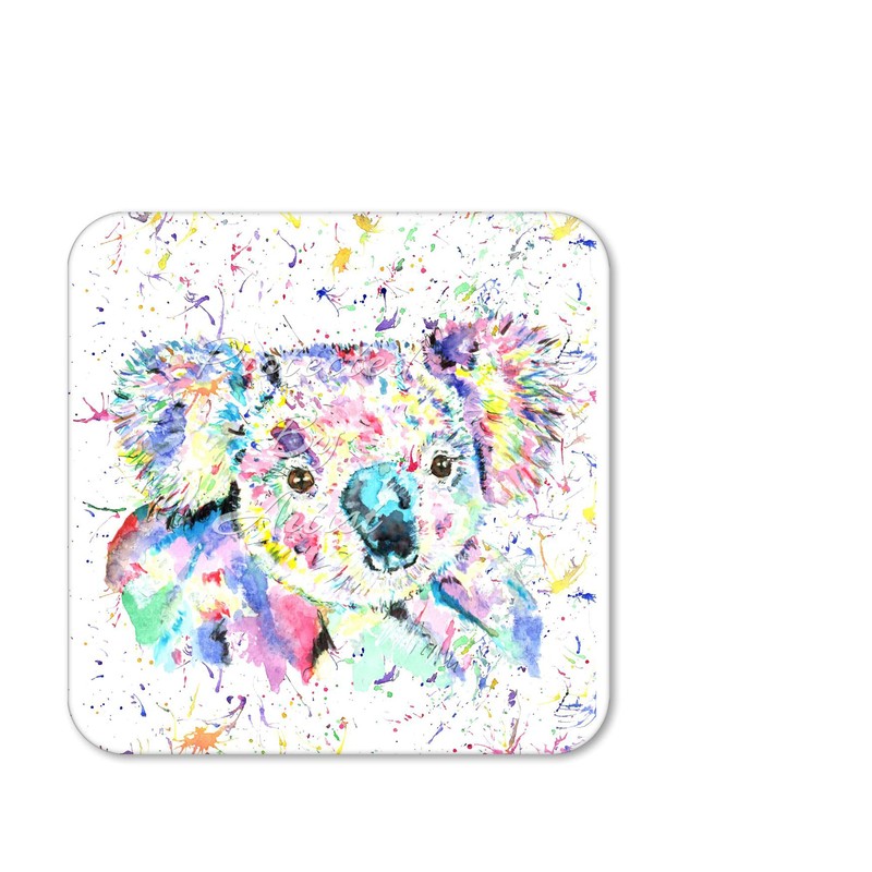 Coaster Koala Wildlife Animals Coasters Watercolour Art Gift Work Office