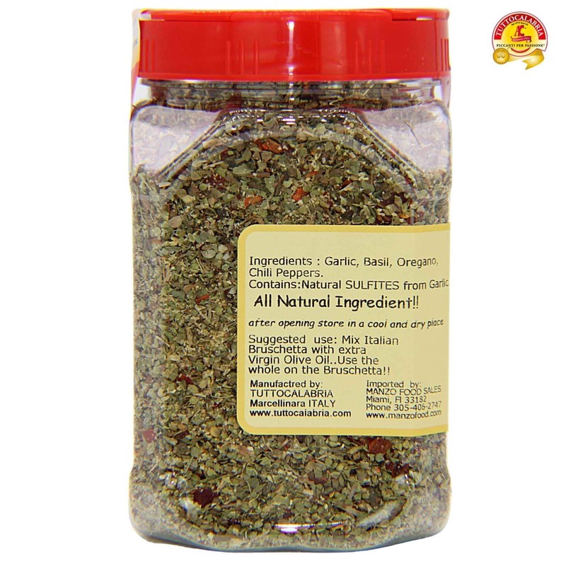 TUTTOCALABRIA Spaghetti Sauce Seasoning, Spicy Italian Spaghettata, Product of Italy,