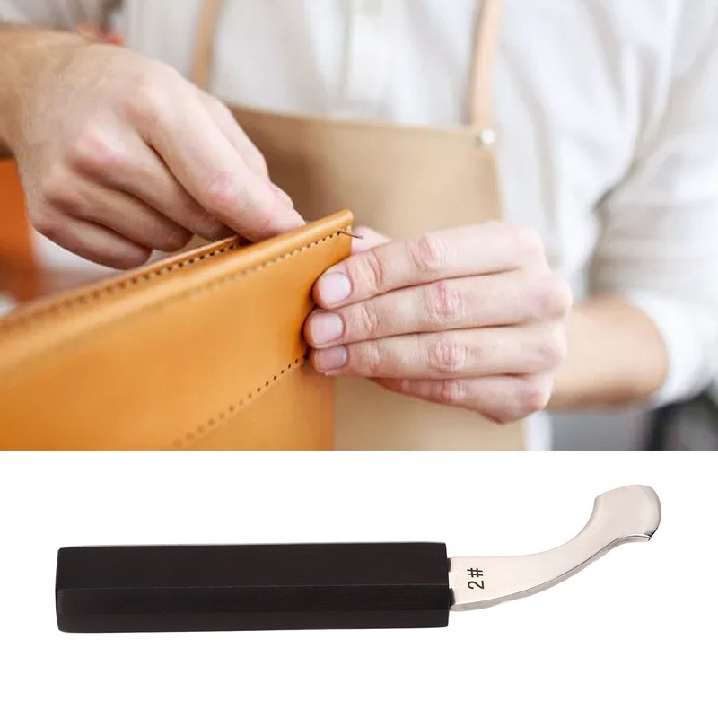 Leather Creaser Adjustment Portable Heatable Edge Press Skiving Tool with