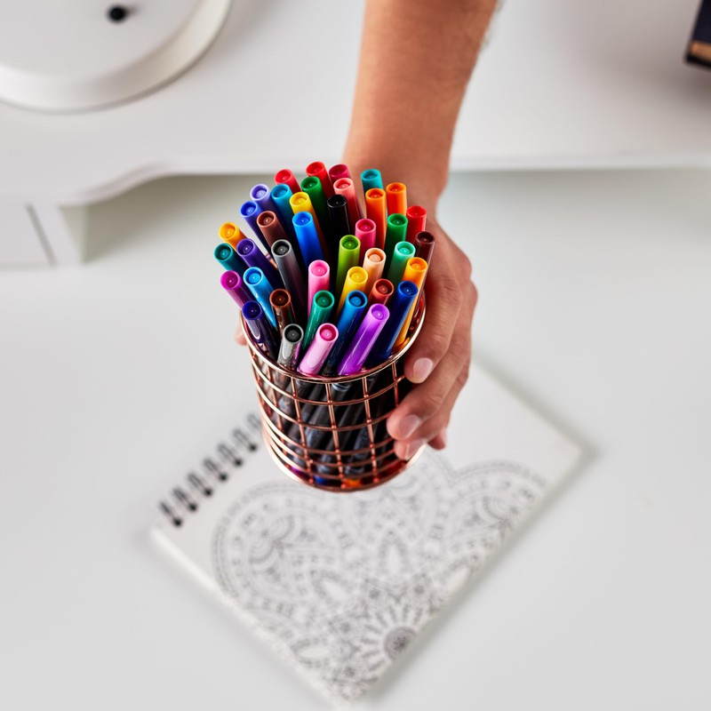 Crayola Fine Line Markers for Adults (40ct), Skinny Marker Set