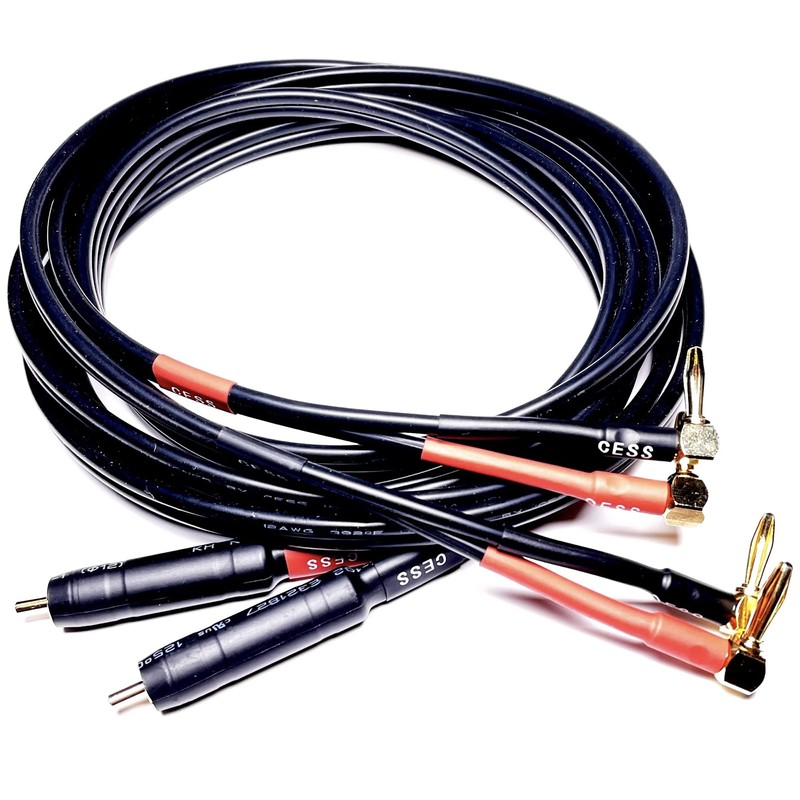 CESS-140-3f Cable de enchufe de ángulo recto banana a macho