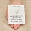 Philip Jones Mother and Daughter Heart Link Necklace with Quote
