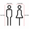 Funny Restroom Door Sign for Bathroom – 2D Acrylic Decorative