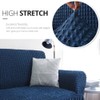 NICEEC Loveseat Slipcover Blue Loveseat Cover 1 Piece Easy Fitted