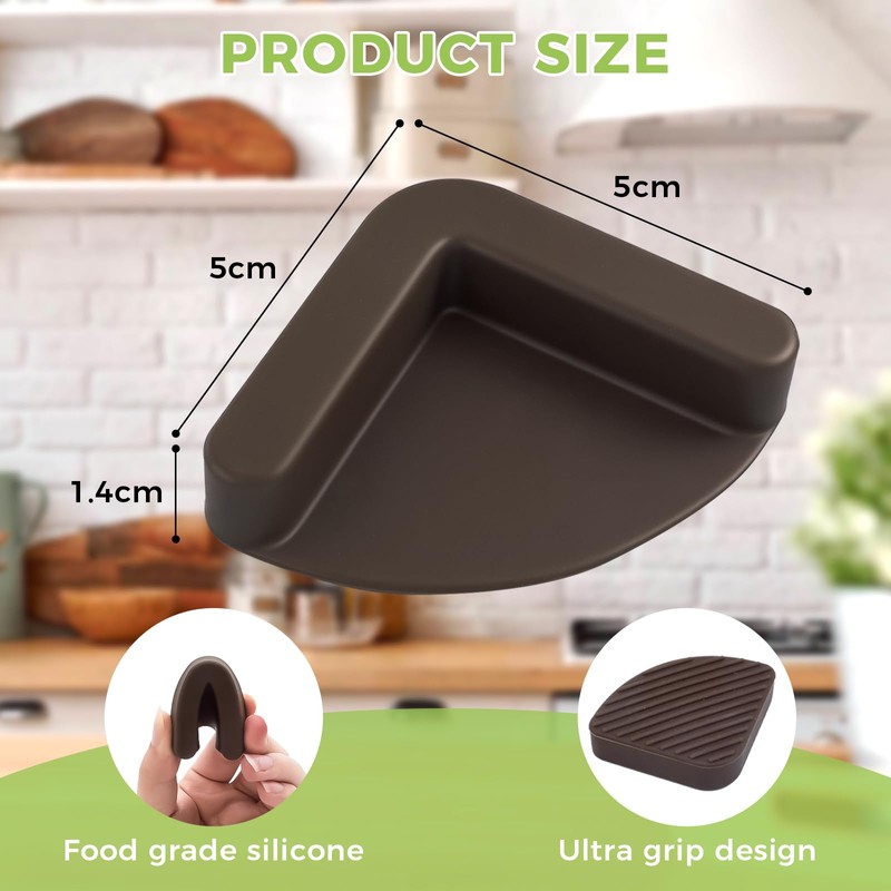 4 Pcs Silicone Non-Slip Cutting Board Feet, Shock-Absorbent Cutting Board