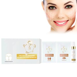 Pure Collagen Films, Collagen Mask Collagen Löslicher Film Collagen Film Kit - Stirn Anti Aging Maske Gesicht Lösliche Kollagen Ergänzungsfolie, Reduziert Feine Linien Und Falten Auf Stirn Und Wangen