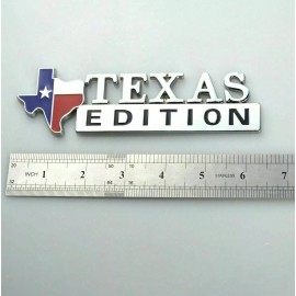 rockos import metal Texas Edition Emblem Star Sate Flag Emblem fender Side Door Sticker truck