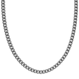 GLD Miami Cuban Link Chain for Men and Women - 14K 5MM White Gold - 18”