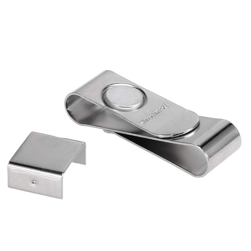 Stainless Steel Cue Chalk Clip Snooker Billiards Chalk Holder Pool