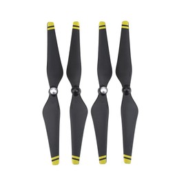 Pack of 4 Propeller Blades, Carbon Fibre Improved Props Blades Compatible with Phantom 3 Drone Quadcopter Accessories (Yellow Edge)
