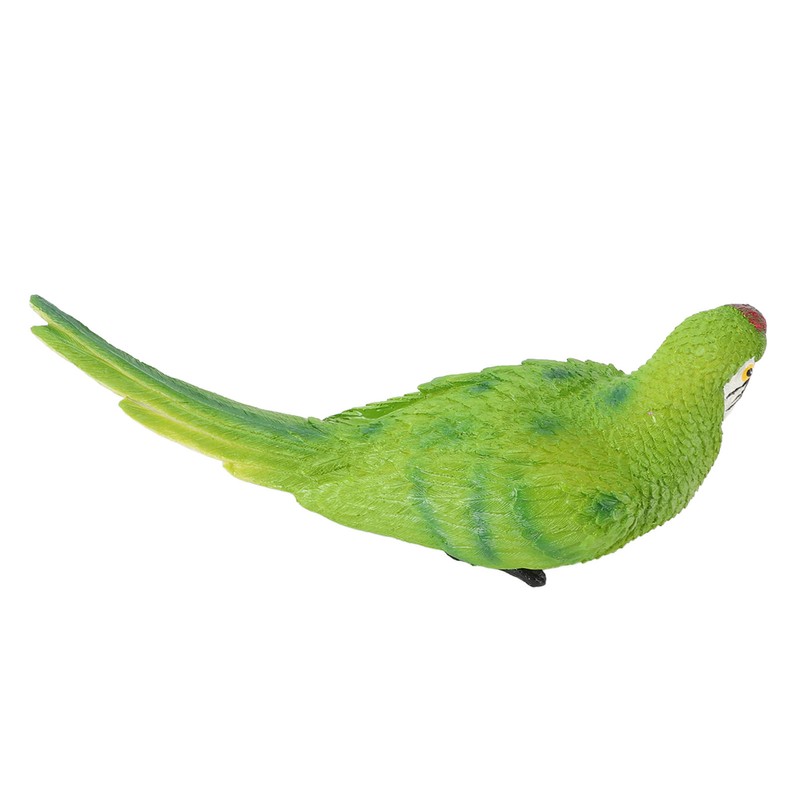 Parrot Figurine Simulation Vivid Innovative Wall Mounted Hand Painted Resin