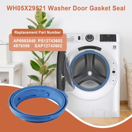 WH05X29521 Washer Door Gasket Seal for GE Washing Machine, Washer Door Boot Gasket Seal Compatible with GFW510SCN0WW GFW510SCN1WW GFW510SCN2WW GFW510SCN3WW Washer,Replacement AP6983548 PS12743602