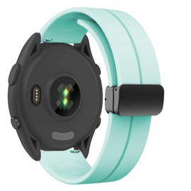 Silicone Magnetic Band Compatible for Garmin Forerunner 265/265s/ 255s/255/Venu 2 18mm 22mm Quick Release Sport Replacement Wristband Strap