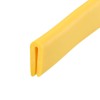 sourcing map Edge Trim U Seal Yellow Rubber Plastic U