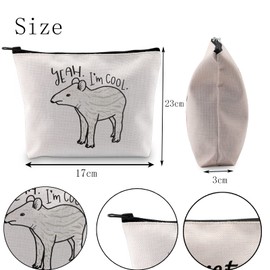 Baby Tapir Gift Yeah I'm Cool Cosmetic Bag Conservationist Animal Lover Gift (Yeah I'm Cool UK)
