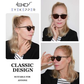 Eyekepper 4-pack Bifocal Sunglasses for Women Reading under the Sun Round Bifocal Readers +2.00