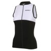 ZONE3 Women's Lava Long Distance Tri Top - Sleeveless (Black/White,