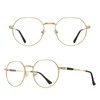 RB.Pilot Classic Round Polygon Reading Glasses for Men Women Light