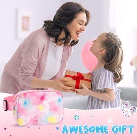 Kids Waist Bag for Girls and Boys Belt Bag, Tie-dye
