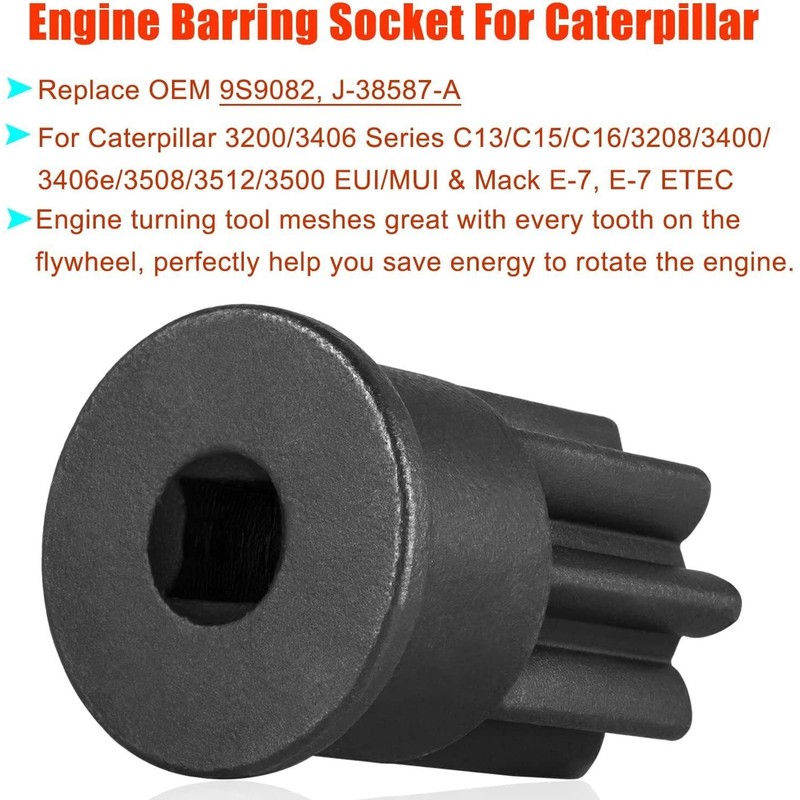 J-42083 Automatic Timing Pin+9U-7227 Injector Height Adjustment Gauge Tool+Engine Barring