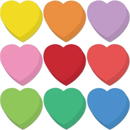 Geyee 108 Pcs Heart Cutouts Paper Valentine's Day Classroom Decor Pink Red Heart Bulletin Board Cutouts Heart Shaped Die Cut for Teachers DIY Craft School Bulletin Board Decorations (3.46 Inch)