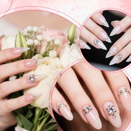LIQWEI 288 Piece Dual Nail Forms Set, 12 Style Nail Shapes, Professional Nail Extension Polymer Gel Nails Extension Mould with Clear Scale Lines for Extension Manicure Nail Art Design Salon DIY