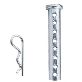 Generic 4-20Pack Multi-Hole Porous Eye Clevis Pins, Adjustable Clevis Pins Kit, Fastener for Farming Machine Air Cool Diesel Engine Accessories (M12, 8)