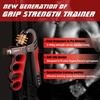 Takzop Grip Strength Trainer, Adjustable Forearm Resistance from 11 lbs